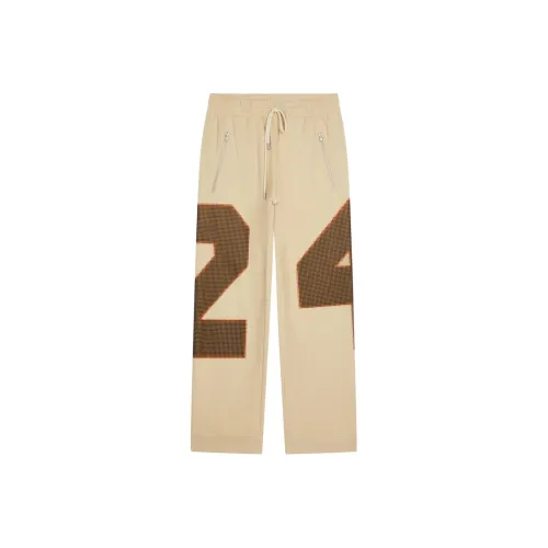 DRIES VAN NOTEN Песочно-бежевые Мужские Вязаные Спортивные Штаны