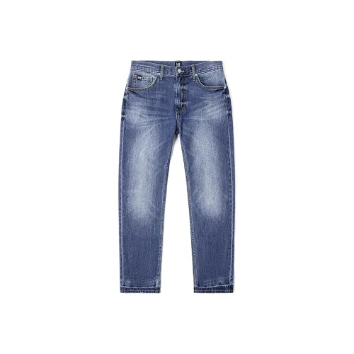 Lee совместный бренд SS25 Джинсы Мужские Средне-синие