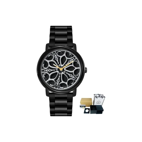 Sanda Wheel Collection Кварцевый механизм Стальной ремешок Часы Мужские Часы с открытым механизмом