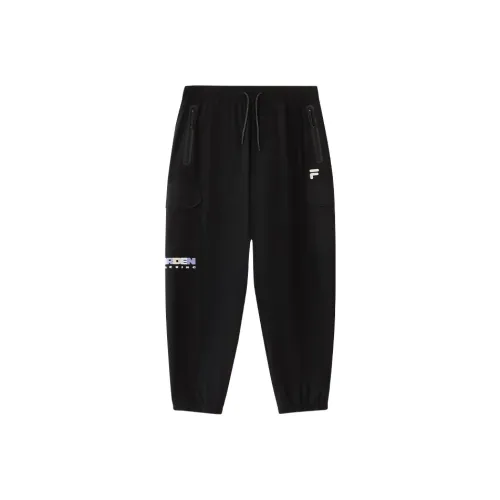 FILA FUSION Глубокий Черный Мужские Вязаные Тренировочные Штаны