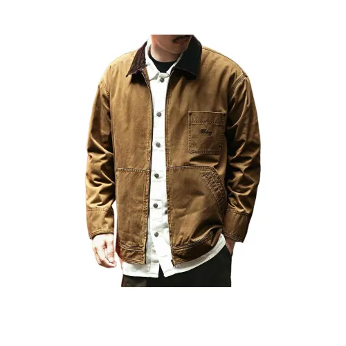 GELANLU Куртки и Пальто Мужской Хаки