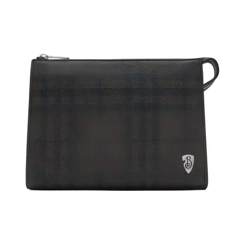 Burberry Телячья кожа Клатч Мужской Сланец