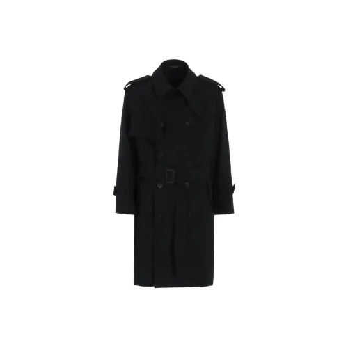 Yohji Yamamoto Y'S For Men FW24 Тренчкот Мужской Черный