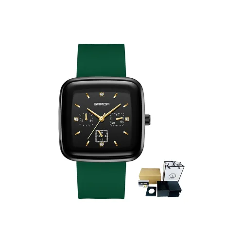 Sanda Кварцевый механизм Часы Мужские Черный циферблат