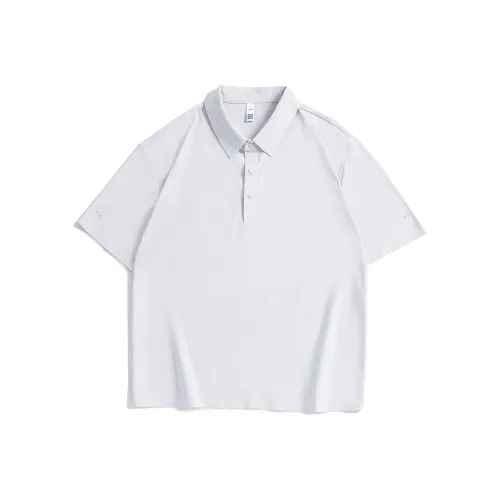 Hansca Минималистский стиль С принтом Дышащий Удобный Короткий рукав Поло Мужской