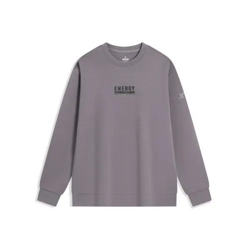 XTEP Sports Life Collection Толстовка Мужская Серый Цвет Перо