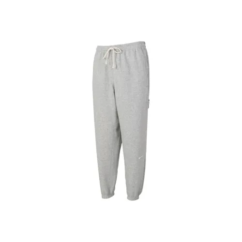 Nike Dri Fit Серые Мужские Вязаные Тренировочные Штаны