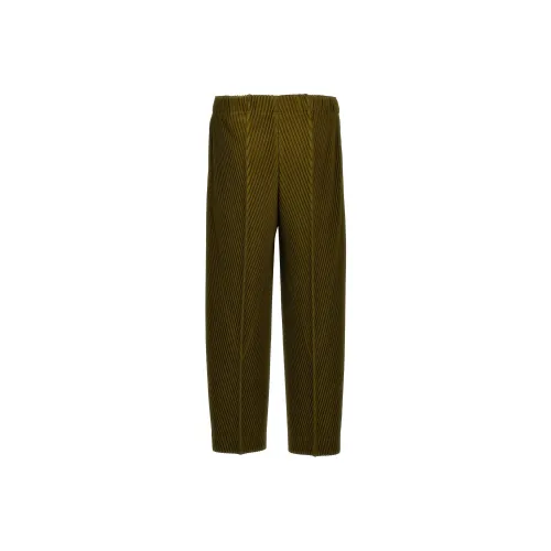 Homme Plissé Issey Miyake Зеленые Мужские Повседневные Брюки