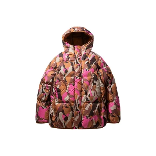 ANTA Basketball Collection Пуховик Унисекс Роскошный Коричневый С принтом по всей поверхности