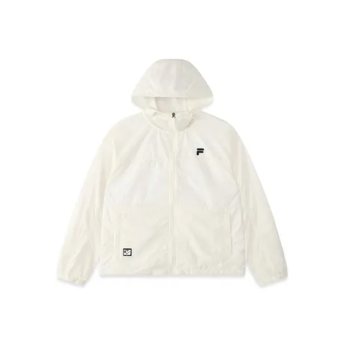 FILA FUSION Рабочая одежда Дышащая Защита от ультрафиолета Мужская Облачно-белая