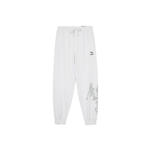 PUMA Вязаные тренировочные брюки мужские серые