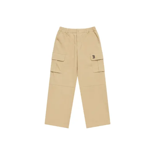 MLB Preppy Style Collection Boston Red Sox SS25 Карго Брюки Унисекс Бежевый Желтый