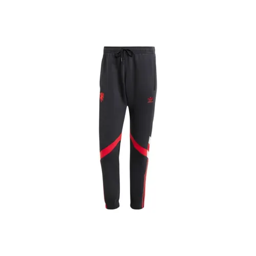 Adidas Originals Вязаные тренировочные штаны мужские черные красные