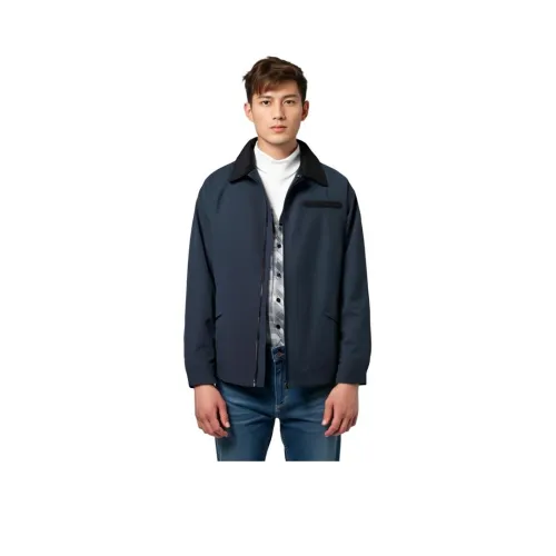 Q ZHIHE Синий Пиджак без подкладки Унисекс Куртки