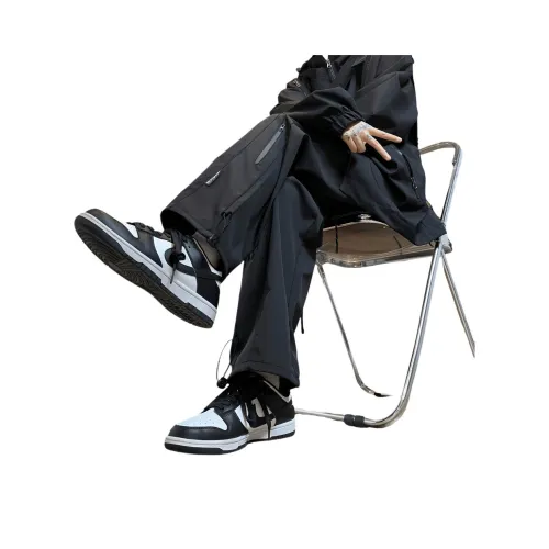 SUNSETMONENT Вязаные тренировочные штаны унисекс черные