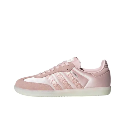 Adidas Originals SAMBA OG Немецкие армейские кроссовки Низкий топ Светло-розовый Женский