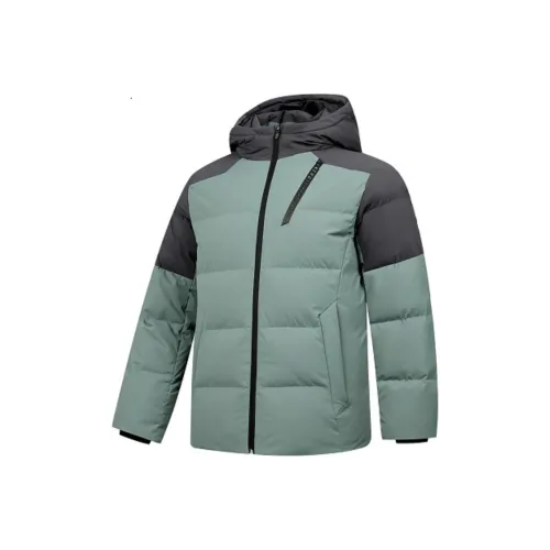 QIAODAN Men's Training Series Пуховик Мужской Nightfall Синий Storm Серый