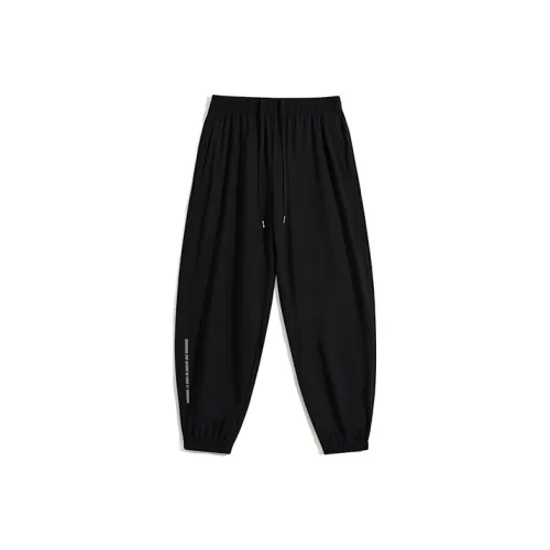 361° ZONGXUNXILIE Чисто черный Унисекс Повседневные брюки