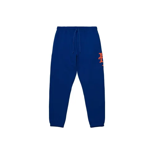 Mitchell Ness Blue Men's Casual Pants Mitchell Ness Синий Мужской Повседневный Брюки