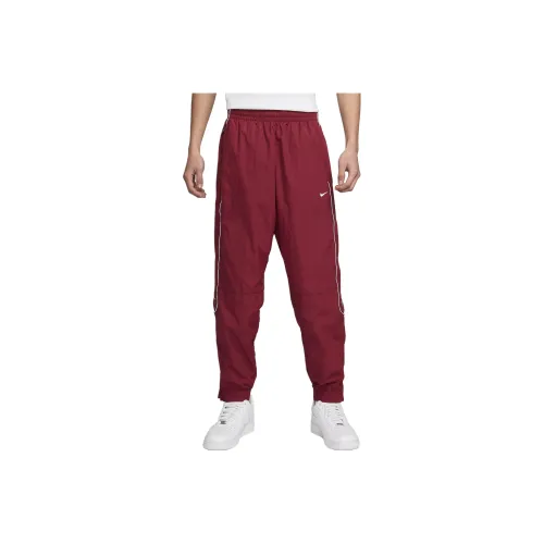 Nike Solo Swoosh Вязаные Тренировочные Штаны Мужские Красные