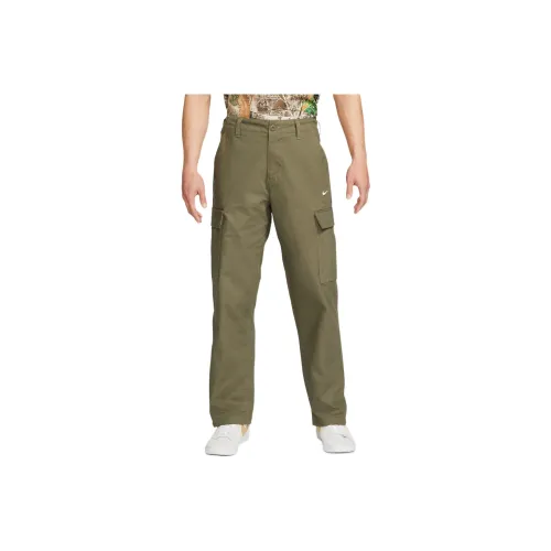 Nike Medium Olive Green Men's Casual Pants Nike Средне-оливковые зеленые мужские повседневные брюки