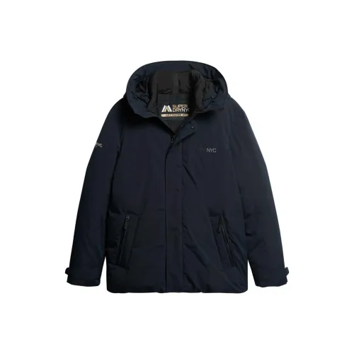 SUPERDRY Морской синий Мужской Парки