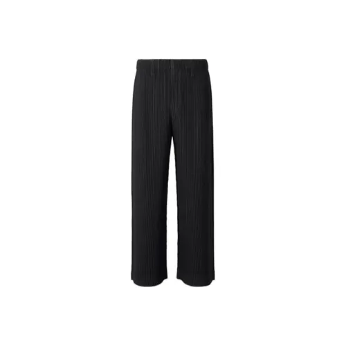 Homme Plissé Issey Miyake Черные Мужские Повседневные Штаны