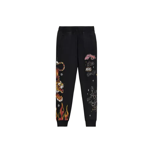 Ed Hardy Черные Мужские Повседневные Штаны
