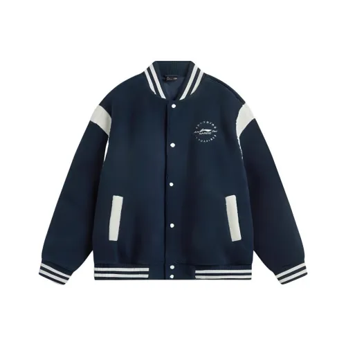 LINING Sports Trend Series Бейсбольная куртка Мужская Темно-морская синяя