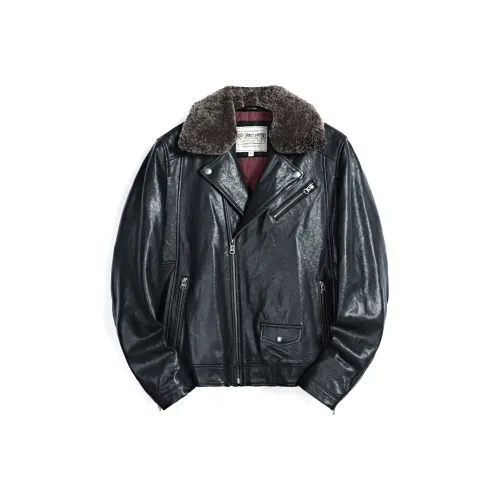 MCS Черные Мужские Кожаные Куртки