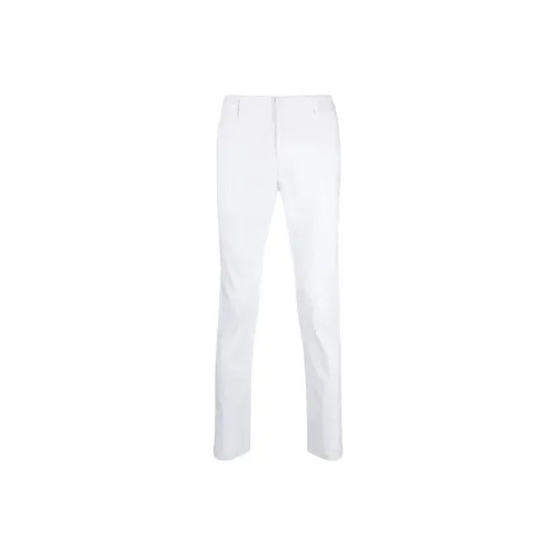 Dondup SS22 Прямой крой Casual Pants Мужские Белые