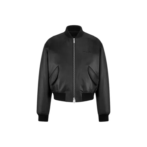 DIOR SS25 Кожа Куртка Мужская Черная