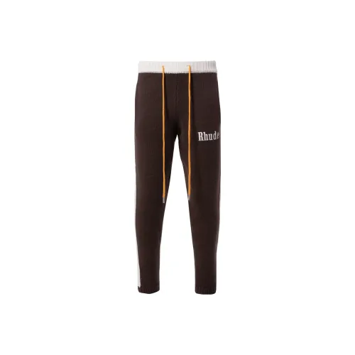 RHUDE Brown Men's Casual Pants RHUDE Коричневые Мужские Повседневные Штаны