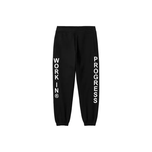 Carhartt WIP Центральная часть OF Work Sweat Брюки Вязаные Тренировочные брюки Мужской Черный