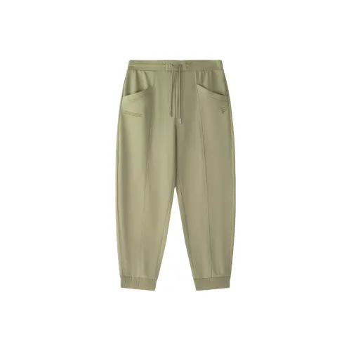 FILA FUSION Винтаж Вязаные Спортивные Штаны Мужские Темно-умбровый Хаки