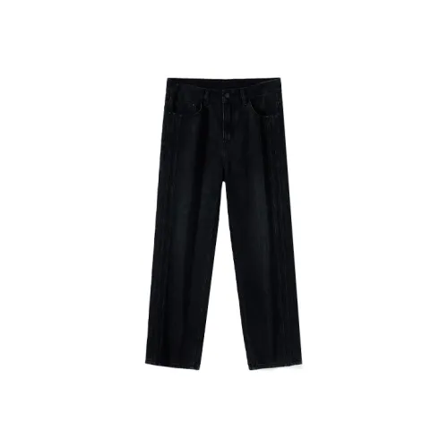 FAIRWHALE Джинсы Мужские Чисто Черные