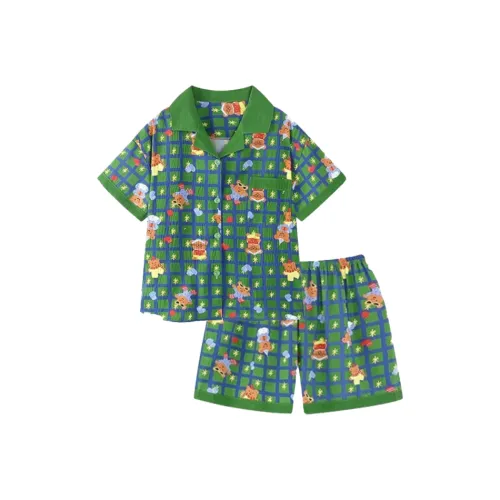 XIAFENYAN Пижамный комплект женский зеленый