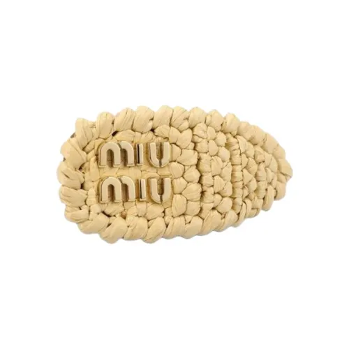 MIU MIU Заколки для волос Женские Бежевые