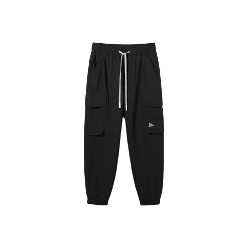 The Legend Of The Cloth Осенний MULTI Карман Повседневные брюки с прямым кроем и тренировочные брюки Мужской