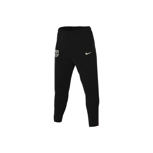 Nike Dri Fit Вязаные Тренировочные Штаны Мужские Черные