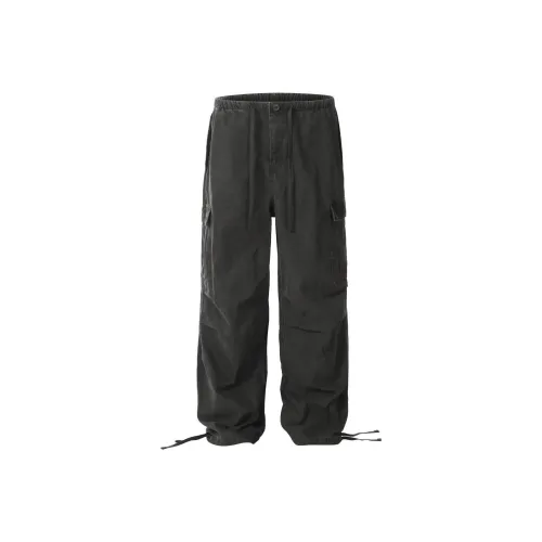 HLPT Карго Брюки Унисекс Черный Серый