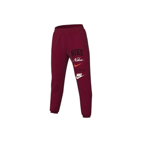 Nike Red Men's Knitted Training Pants Nike Красные Мужские Вязаные Тренировочные Штаны