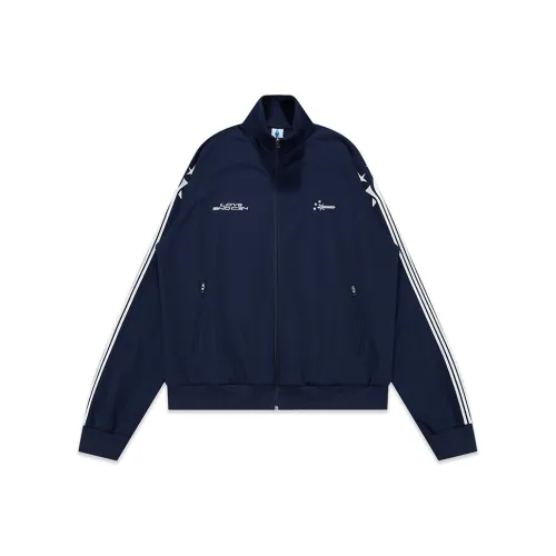 Crying Center Темно-синяя унисекс куртка