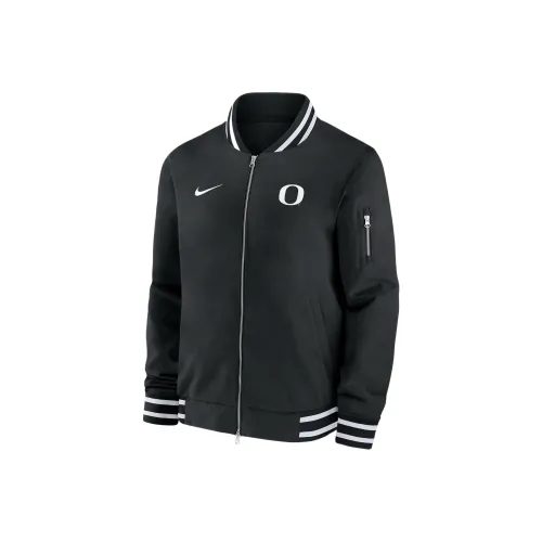nike FW AW24 Men's College Full Zip Bomber Куртка Куртки Пальто Мужской Черный