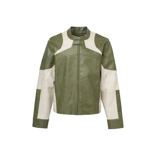 FIRE 2 COLD EGO Кожа Куртка Унисекс Зеленый