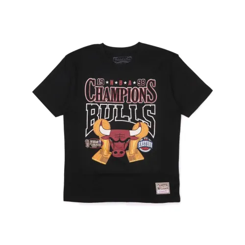 MITCHELL NESS SS25 T-Shirt Унисекс Черный