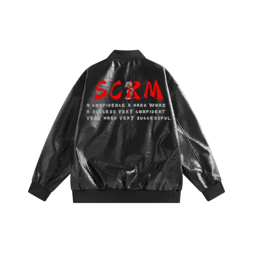SCRM Унисекс Кожаные Куртки