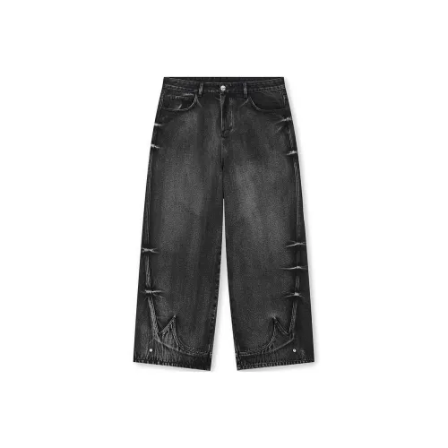 DICETINY Джинсы Унисекс Угольный Черный