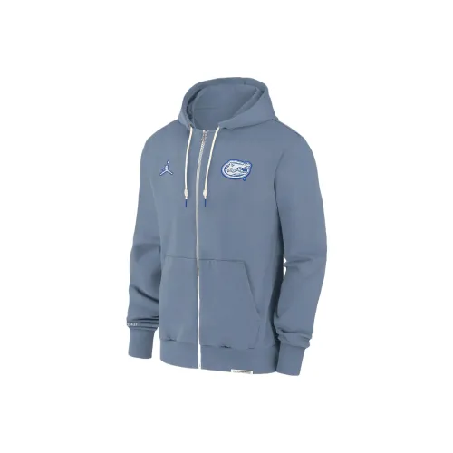 nike SS24 Мужской nike Dri Fit COLLEGE Full Zip Hoodie Куртки Пальто Мужской Синий