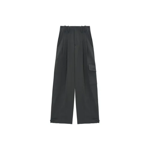 UNVESNO Повседневные брюки Унисекс Серый